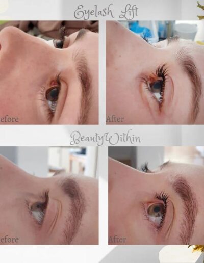 BeautyWithin - Lash Lift Before and After