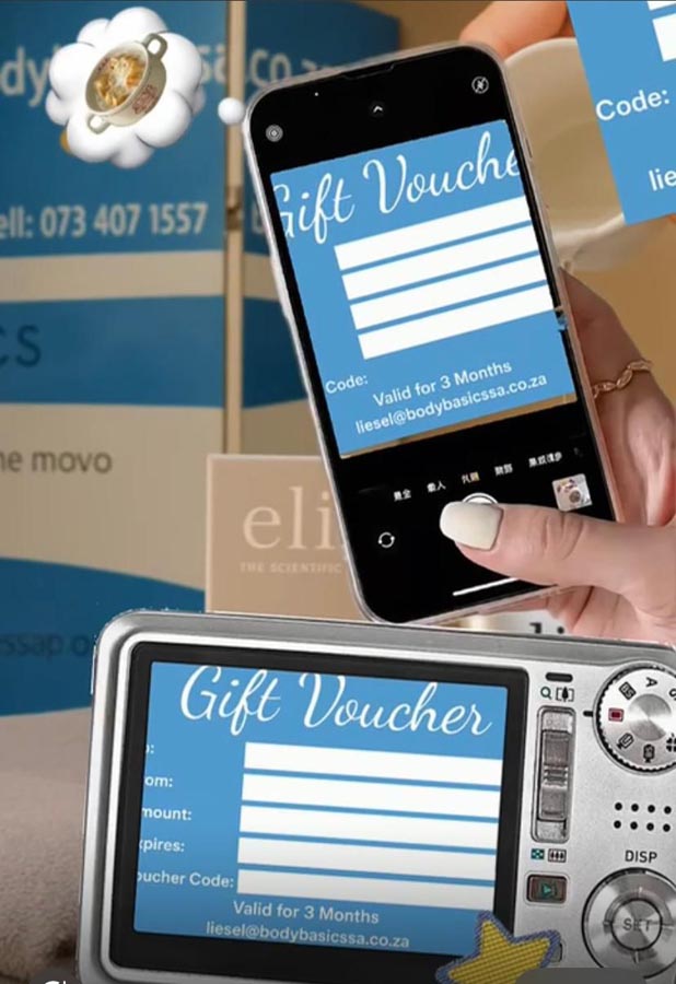 Body Basics Massage on the move - Black Friday Offer - phone