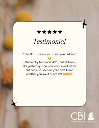 Chen Beauty Institute - Testimonial 3