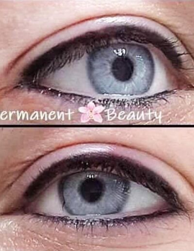 Permanent Beauty - East London - Permanent Makeup - Eyeliner Top and Bottom - Blue Eyes
