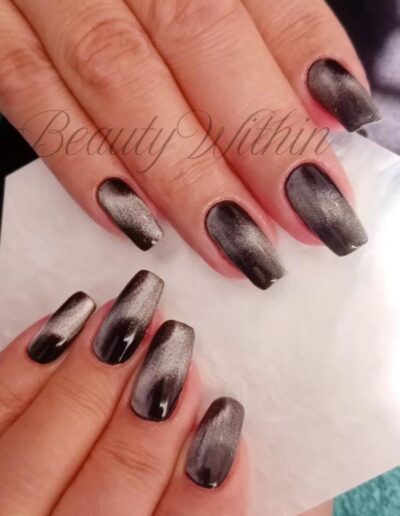 BeautyWithin - Nails - Black and silver
