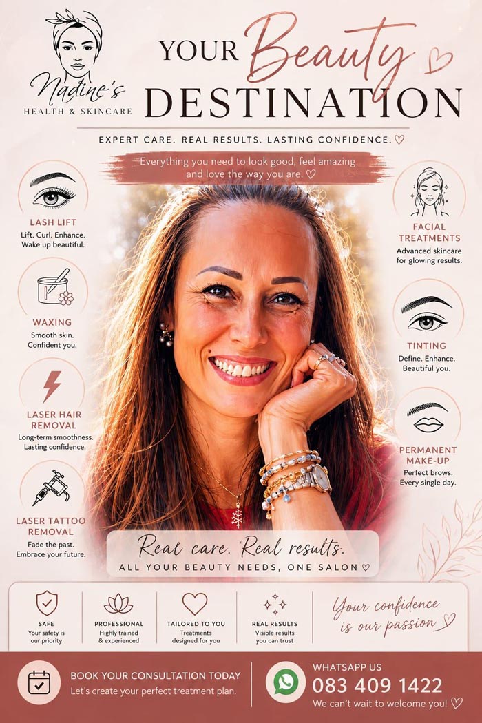 Nadines Health and Skincare - Promo June - Lash Lift, Permanent Makeup - Laser tattoo removal