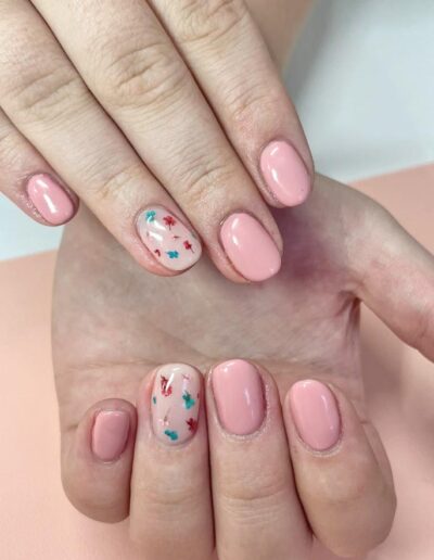 Maddys Hair Salon and Nail Bar - Pink Gel Nails a