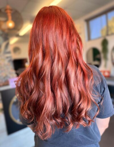 Plaits Hair Design - Red colour