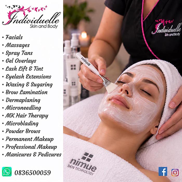 Individuelle Skin and Body - Back and Neck Massage plus Gel Overlay Special - October